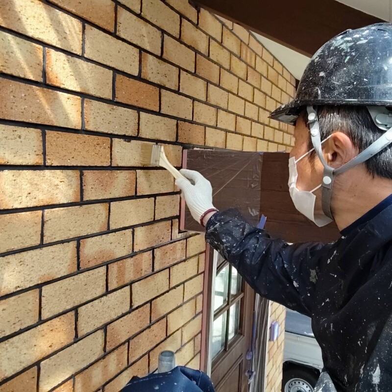 雨の日の作業。